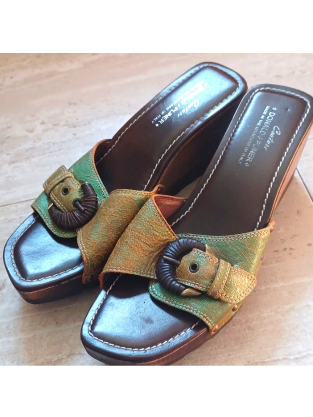 Donald J. Pliner Couture Unique Wedge Sandals